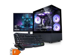 4099836009543 - PC Set Gaming mit 27 Zoll TFT Invader XS IX AMD Ryzen 7 9700X 32GB DDR5 AMD Radeon RX 9070 16 GB 1TB SSD Windows 11