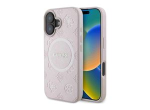 3666339328092 - Apple iPhone 16 Saffiano Peony Classic Logo MagSafe Hülle Case