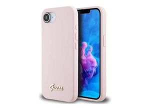 3666339454081 - Apple iPhone 16e Silicone Script Metal Logo MagSafe Hülle Case