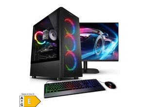 4260185621148 - PC Set Gaming mit 238 Zoll TFT Lightning V AMD Ryzen 5 5500 32GB DDR4 NVIDIA RTX 3050 8 GB 2TB SSD WLAN Windows 11