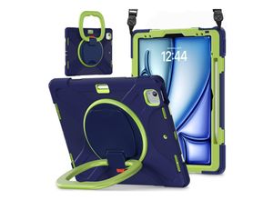 4255785122164 - Für Apple iPad Air 13 2025   2024   Pro 129 2022 360 Hybrid Tasche