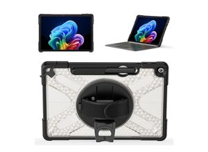 4255785194512 - Für Microsoft Surface Pro 12 2025 Stoßfest TPU PC Hülle mit Halterung