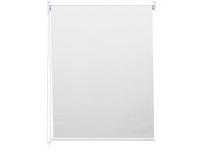 4057651287867 - Rollo MCW-D52 Fensterrollo Seitenzugrollo Jalousie Sonnenschutz Verdunkelung blickdicht 90x230cm ~ weiß