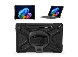 4255785194505 - Für Microsoft Surface Pro 12 2025 Stoßfest TPU PC Hülle mit Halterung