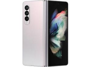8806092657090 - Galaxy Z Fold3 5G - 5G Smartphone - Dual-SIM - RAM 12 GB   Internal Memory 256 GB - OLED-Display - 76 - 76 - 2208 x 1768 Pixel 2208 x 1768 Pixel (120 Hz) - Triple-Kamera 12 MP 12 MP 12 MP - 2x front cameras 10 MP 4 MP - Phantom Silver