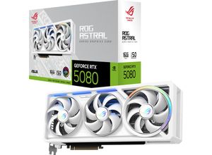 4711636112062 - ASUS GeForce RTX 5080 ROG Astral White - 16GB GDDR7 RAM - Grafikkarte