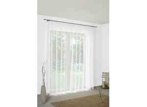 4004567362416 - Gardine WIRTH Manuela weiß B800cm H225cm Voile Deutsch (DE) Englisch (EN) Finnisch (FI) Französisch (FR) Polyester Gardinen Store