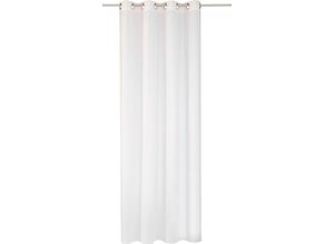 4004567354831 - Vorhang WIRTH Audrey weiß (weiß wohnzimmer esszimmer badezimmer küche arbeitszimmer kinderzimmer garderobe flur) B750cm H210cm Polyester Gardinen Store