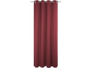 4004567378080 - Vorhang WIRTH Trondheim 328 g m² rot (rot wohnzimmer) B132cm H365cm Chenille Produkt erfüllt die Vorgaben zum Brennverhalten für Frankreich Polyacryl Gardinen nach Maß