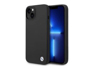 3666339090425 - Silicone Metal Logo Apple iPhone 14 Hard Case Schutzhülle Schwarz