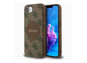 3666339454043 - Apple iPhone 16e Circle Classic Logo MagSafe Hülle Case Braun