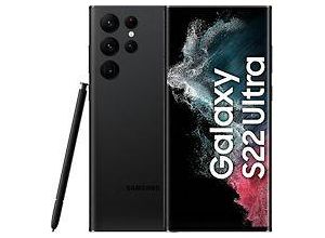 8806092879027 - Galaxy S22 Ultra - 5G Smartphone - Dual-SIM - RAM 12 GB   256 GB - OLED-Display - 68 - 3088 x 1440 Pixel (120 Hz) - 4x x Rückkamera 108 MP 12 MP 10 MP 10 MP - front camera 40 MP - Phantomschwarz