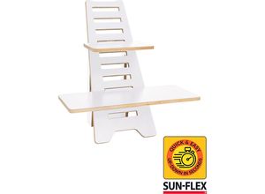 7350042900695 - Laptophalter Sun-Flex Easydesk Rise Holz weiß kaiserkraft
