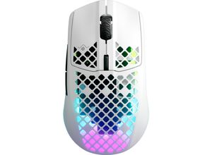5707119043212 - Steelseries Aerox 3 Gaming-Maus USB Optisch Weiß 6 Tasten Beleuchtet Abnehmbares Kabel