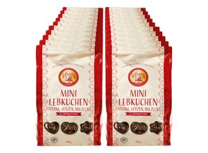 4316268564595 - Santa Claus in Town Mini Sterne Herzen Brezeln Zartbitter 400 g 20er Pack