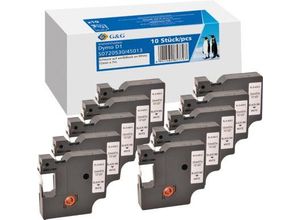 6941580857797 - Schriftband G&G kompatibel zu Dymo D1 45013 S0720530 10 Stück ablösbar B 12 x L 7000 mm weiß