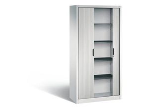 4050646265796 - Aktenschrank 3202-00 Kunststoff Stahl abschließbar 5 OH 100 x 198 x 42 cm lichtgrau 4050646265796 C+P-Möbel