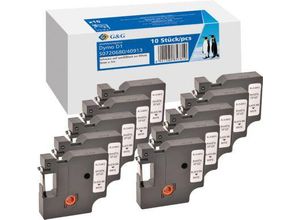 6941580857810 - Schriftband Vorteilspack 9 mm x 4 m kompatibel zu 40913S0720680 6941580857810 G&G 10 Stück