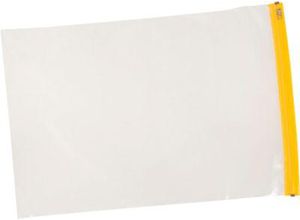 4052301090620 - Planschutztasche Eichner gelber Gleitverschluss Polyethylen transparent Format A3