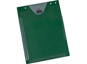 4052301009080 - Auftragstasche Jumbo DIN A4 Dehnfalte Klettverschluss Schlüsselfach grün 10 Stück