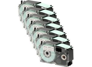 4250510866207 - CASIO® Sparset Schriftband XR-24WE1 24 mm 6 + 1 GRATIS