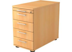 4032062013595 - HAMMERBACHER Gradeo Standcontainer buche 5 Auszüge 428 x 800 x 720 - 760 cm