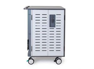 0698833076011 - Mobiler Ladewagen ergotron® Zip40 bis 40 Tablets Chromebooks o bis 30 Laptops verstellbare Gestelle 3 Fächer 347 kg je Fach B 770 x T 660 x H 1150 mm