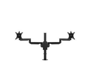 8719747101056 - Monitorarm BakkerElkhuizen Filex Galaxy Modular Dual für 2 Displays bis 12 kg höhen-& tiefenverstellbar dreh-& neigbar mit Tischklemme schwarz