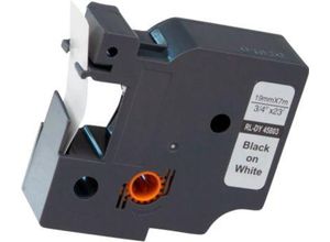 6934974118123 - Schriftband kompatibel zu Dymo® Beschriftungsband D1 45803 selbstklebend weiß schwarz Kunststoff L 7 m x B 19 mm