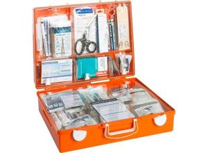 4005058673004 - Holthaus Medcial Erste-Hilfe-Koffer MULTI orange Hochwertiger Verbandkoffer aus schlagfestem ABS-Kunststoff 1 Koffer mit Inhalt nach DIN 13169 erweitert