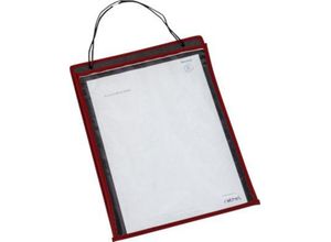 4052301020993 - Auftragstasche Robust für DIN A4 geeignet verstärkte Nähte Papprücken rot 10 Stück