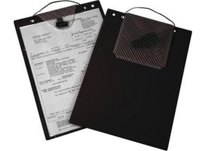 4052301003491 - Auftragstasche Plus Klettverschluss und Schlüsselfach für DIN A4 Dokumente schwarz 10 Stück