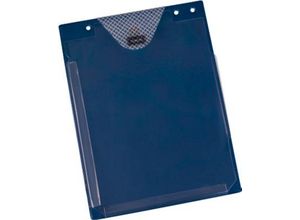 4052301009059 - Auftragstasche Jumbo DIN A4 Dehnfalte Klettverschluss Schlüsselfach blau 10 Stück