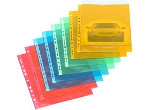 4022755003927 - Select Prospekthüllen DIN A4 genarbt oben offen dokumentenecht 25 Stück rot