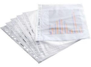 4022755003606 - Select Prospekthülle Standard DIN A4 oben offen 005 mm 100 Stück transparent genarbt