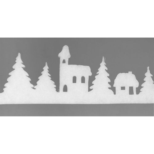 4026856803486 - Weihnachtliche Fensterdeko Dorf 10 - 20 cm hoch 18 m lang