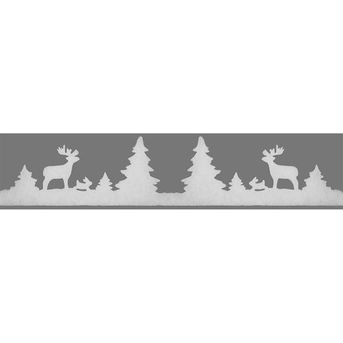 4026856803851 - Weihnachtliche Fensterdeko Winterwald 75–20 cm hoch 18 m lang