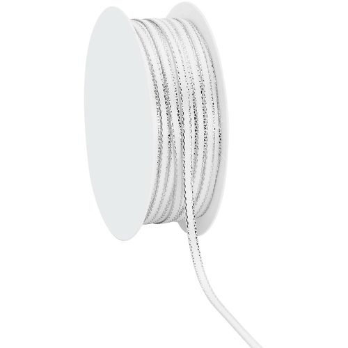 4031197104079 - Satinband weiß-silber 3 mm 20 m