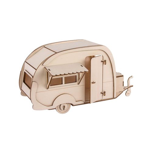 4006166119736 - Holzbausatz 3D Wohnwagen 36 x 18 x 15 cm