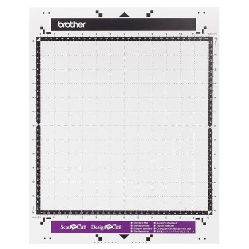 4977766777223 - brother CAMATSTD12 Schneidematte für Schneideplotter normal klebend 305 x 305 mm (12 x 12 Zoll) für 03 - 15 mm dickes Material