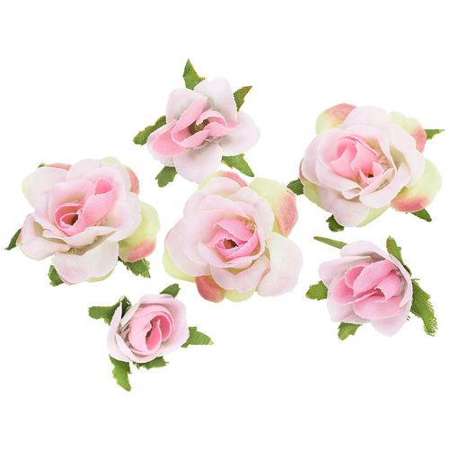 4058896141402 - Rosenköpfe rosa 1–25 cm Ø 27 Stück