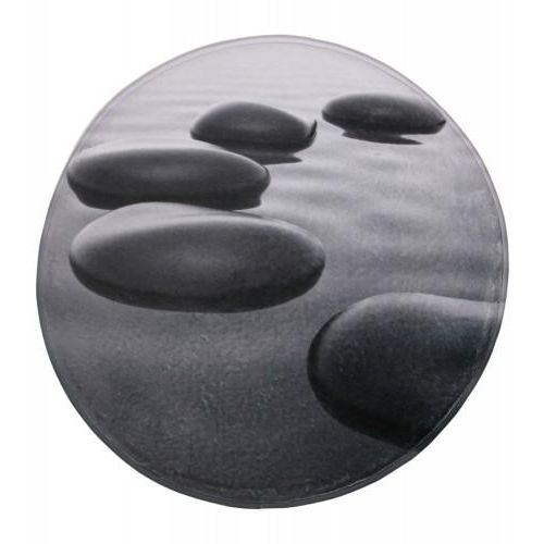 0711841531805 - Badteppich rund Black Stones Ø 80 cm