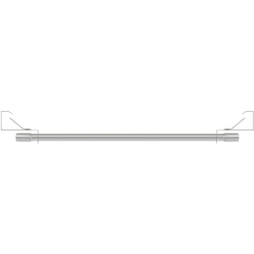 4015161053228 - Klemmstange Easy-fix Gardinenstangen Gr L 45 cm - 75 cm Ø 8 mm 1 läufig silberfarben (edelstahlfarben) Gardinenstange Gardinenstangen ohne Bohren Scheibengardinenstange Scheibengardinenstangen