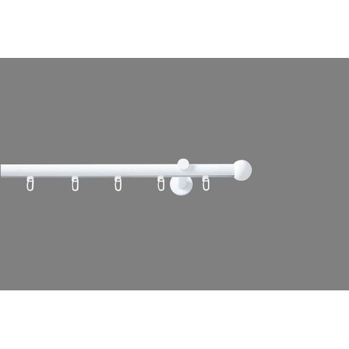 4015161080163 - Innenlaufschiene Bola Gr 3 weiß Gardinenstangen L 160cm Ø 20mm 1 läufig Aluminium Metall L160cm