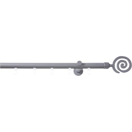 4015161081368 - Innenlaufschiene Espiral Gardinenstangen Gr L 200 cm Ø 20 mm 1 läufig grau (anthrazit) Gardinenschienen