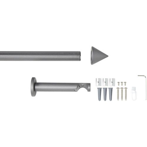 4015161080507 - Innenlaufschiene Punta Gardinenstangen Gr L 120 cm Ø 20 mm 1 läufig grau (anthrazit) Gardinenschienen Gardinenstangen