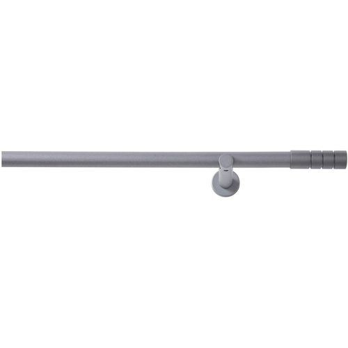 4015161042659 - Vorhangstange Ranura Gr 5 grau (anthrazit) Gardinenstangen Kinder L 200cm Ø 20mm 1 läufig Metall L200cm