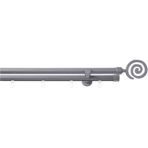 4015161084697 - Kombi-Vorhangstange Espiral Gardinenstangen Gr L 400 cm Ø 20 mm 2 läufig grau (anthrazit) Kinder