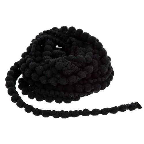 4058896269120 - Pompon-Borte schwarz 8 mm 5 m