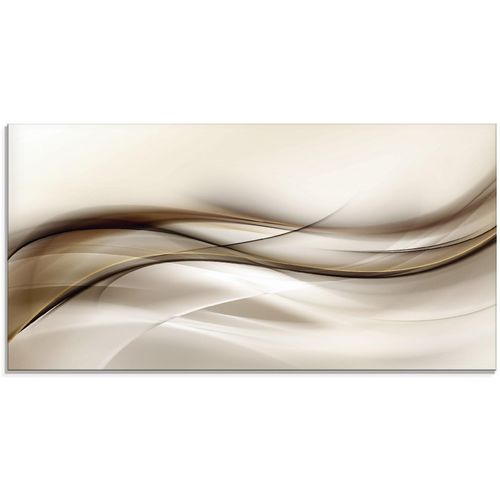 4062144149638 - Glasbild ARTLAND Braune abstrakte Welle Bilder Gr B H 100 cm x 50 cm Glasbild Muster 1 St braun Glasbilder 4062144149638 - Glasbild ARTLAND Braune abstrakte Welle Bilder Gr B H 100 cm x 50 cm Glasbild Muster 1 St braun Glasbilder